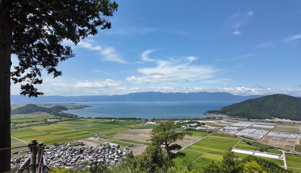 八幡山山頂からの琵琶湖